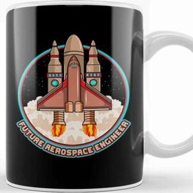 Baskı Dükkanı Future Aerospace Engineer Spaceship Launch Kupa