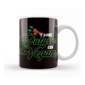 Baskı Dükkanı Future Is Vegan Veggie Veganism Vegetarian Vegetarianism Kupa