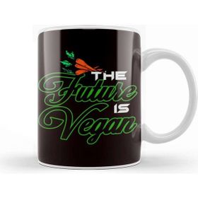 Baskı Dükkanı Future Is Vegan Veggie Veganism Vegetarian Vegetarianism Kupa