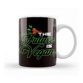 Baskı Dükkanı Future Is Vegan Veggie Veganism Vegetarian Vegetarianism Kupa
