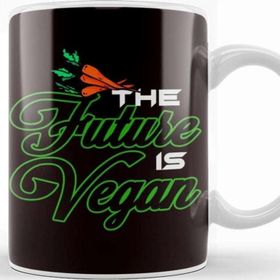 Baskı Dükkanı Future Is Vegan Veggie Veganism Vegetarian Vegetarianism Kupa