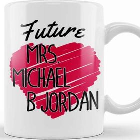 Baskı Dükkanı Future Mrs Michael B Jordan Love Heart Kupa