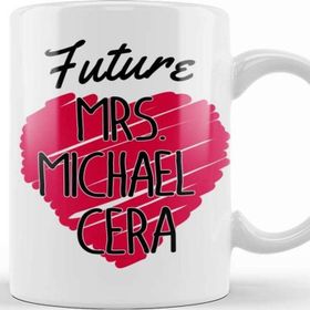 Baskı Dükkanı Future Mrs Michael Cera Love Heart Kupa