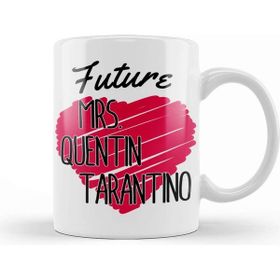 Baskı Dükkanı Future Mrs Quentin Tarantino Love Heart Kupa