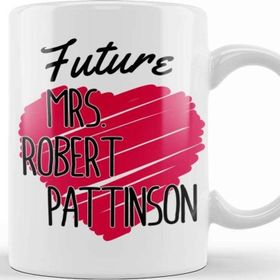 Baskı Dükkanı Future Mrs Robert Pattinson Love Heart Kupa