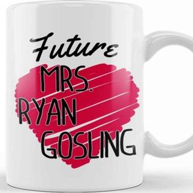 Baskı Dükkanı Future Mrs Ryan Gosling Love Heart Kupa