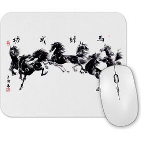 Baskı Dükkanı Gallop of the 8 Horses Mouse Pad