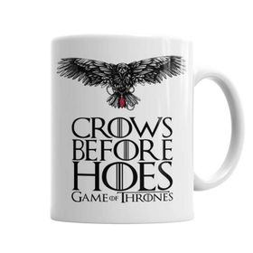 Baskı Dükkanı Game of Thrones Crows Before Hoes Got Sihirli Porselen Kupa