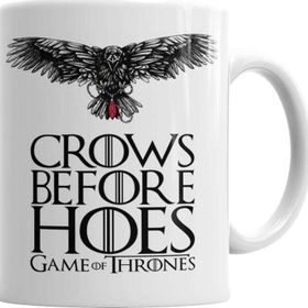 Baskı Dükkanı Game of Thrones Crows Before Hoes Got Sihirli Porselen Kupa