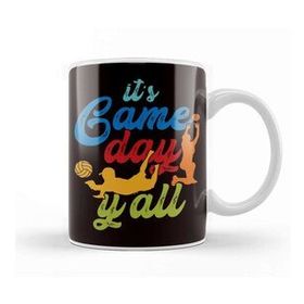 Baskı Dükkanı Game Volleyball Day Players Retro Beach Volleyball Setter Kupa