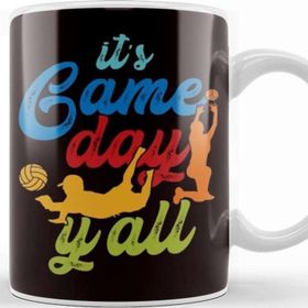 Baskı Dükkanı Game Volleyball Day Players Retro Beach Volleyball Setter Kupa