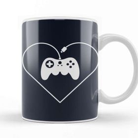 Baskı Dükkanı Gamer Fan D Pad Heart Kupa
