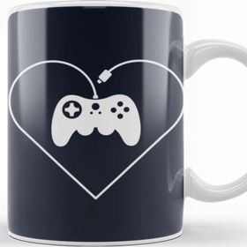 Baskı Dükkanı Gamer Fan D Pad Heart Kupa