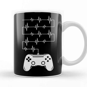 Baskı Dükkanı Gamer Heartbeat Video Game Lover 01 Kupa