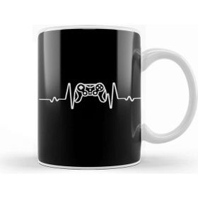 Baskı Dükkanı Gamer Heartbeat Video Game Lover 02 Kupa