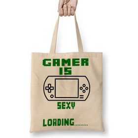 Baskı Dükkanı Gamer is Sexy Bez Çanta
