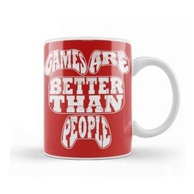 Baskı Dükkanı Games Are Better Than People Video Games Kupa