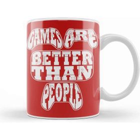 Baskı Dükkanı Games Are Better Than People Video Games Kupa