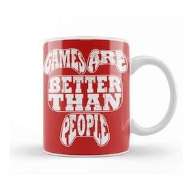 Baskı Dükkanı Games Are Better Than People Video Games Kupa