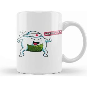 Baskı Dükkanı Ganbatte Do Your Best Japanese Cartoon Character Pixel Art Kupa