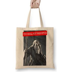 Baskı Dükkanı Gandalf You Shall not Pass Bez Çanta