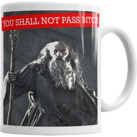 Baskı Dükkanı Gandalf You Shall Not Pass Kupa Bardak