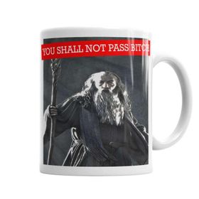 Baskı Dükkanı Gandalf You Shall Not Pass Kupa Bardak