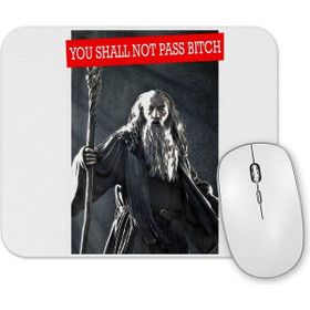 Baskı Dükkanı Gandalf You Shall Not Pass Mouse Pad