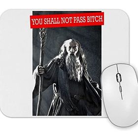 Baskı Dükkanı Gandalf You Shall Not Pass Mouse Pad
