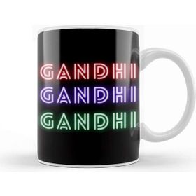 Baskı Dükkanı Gandhi Quotes Gifts Vintage Retro Rainbow Style Kupa