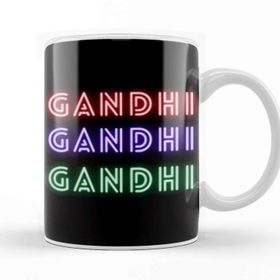 Baskı Dükkanı Gandhi Quotes Gifts Vintage Retro Rainbow Style Kupa