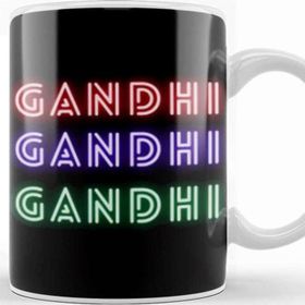 Baskı Dükkanı Gandhi Quotes Gifts Vintage Retro Rainbow Style Kupa
