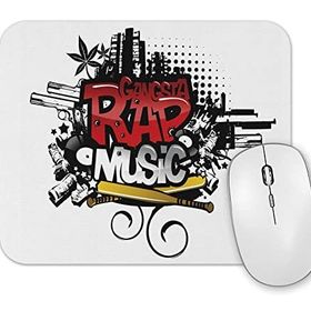 Baskı Dükkanı Gangsta Rap Music Müzik Mouse Pad