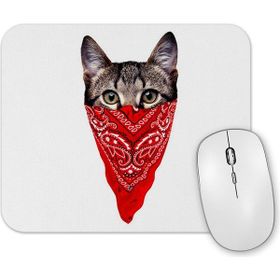 Baskı Dükkanı Gangster Cat Kedi Mouse Pad