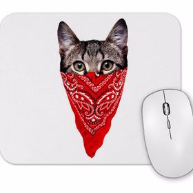 Baskı Dükkanı Gangster Cat Kedi Mouse Pad