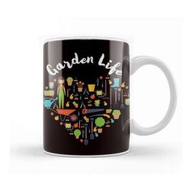 Baskı Dükkanı Garden Life Gardening Tools Heart Gardener Lady Landscaper Kupa