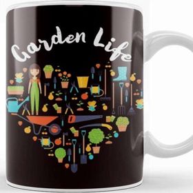 Baskı Dükkanı Garden Life Gardening Tools Heart Gardener Lady Landscaper Kupa