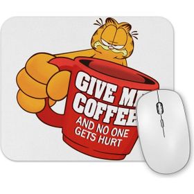 Baskı Dükkanı Garfield Give Me Coffe Garfield Bana Kahve Ver Mouse Pad