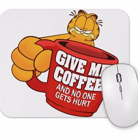 Baskı Dükkanı Garfield Give Me Coffe Garfield Bana Kahve Ver Mouse Pad