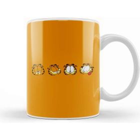 Baskı Dükkanı Garfield Many Faces of Orange Lasagna Cat Kupa
