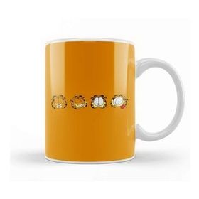 Baskı Dükkanı Garfield Many Faces of Orange Lasagna Cat Kupa