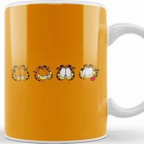 Baskı Dükkanı Garfield Many Faces of Orange Lasagna Cat Kupa