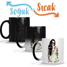Baskı Dükkanı Garota Descolada Sihirli Porselen Kupa