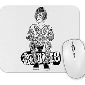 Baskı Dükkanı Garota Skate 2 Mouse Pad