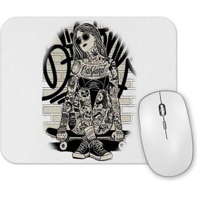 Baskı Dükkanı Garota Skate Mouse Pad