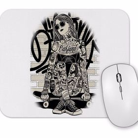 Baskı Dükkanı Garota Skate Mouse Pad