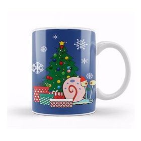 Baskı Dükkanı Gary Around the Christmas Tree Spongebob Kupa