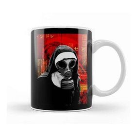 Baskı Dükkanı Gas Mask Nun Kupa