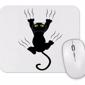 Baskı Dükkanı Gato Preto Cat Kedi Mouse Pad