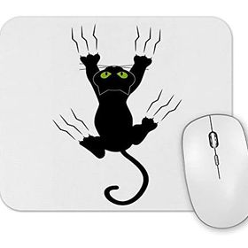 Baskı Dükkanı Gato Preto Cat Kedi Mouse Pad